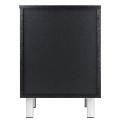 Daniel Nightstand With 3 Drawers Black - Winsome - Image 4