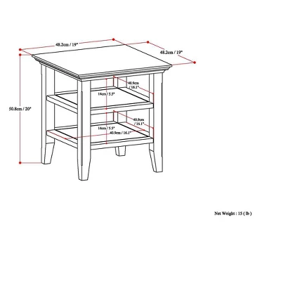 19" Normandy End Table - Wyndenhall - Image 5