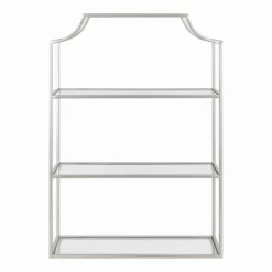 20" X 30" Ciel Tiered Wall Shelf Silver - Kate & Laurel All Things Decor