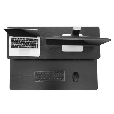 Tranzendesk Dual Level Standing Desk β 40" Mobile Height Adjustable Workstation β Black β Stand Steady - Image 11