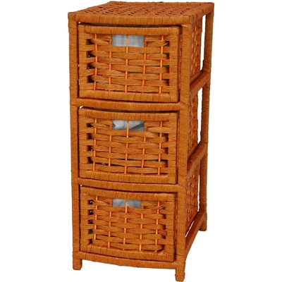 Oriental Furniture 25" Natural Fiber Occasional Chest Of Drawers - Image 2