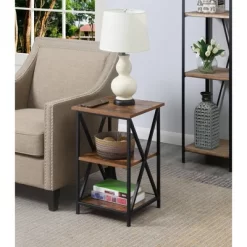 Tucson End Table With Shelves - Breighton Home