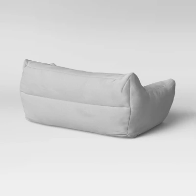 Bean Bag Loveseat Gray - Room Essentials™ - Image 3