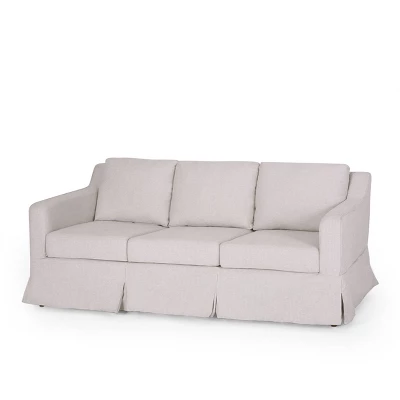 Arrastra Contemporary Fabric 3 Seater Sofa With Skirt - Christopher Knight Home - Image 11