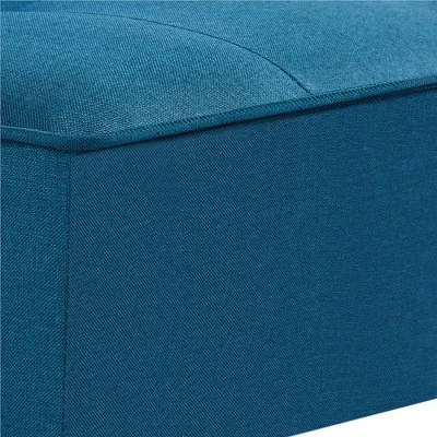 Yaheetech Modern Fabric Convertible Futon Sofa Bed With USB Ports - Image 5