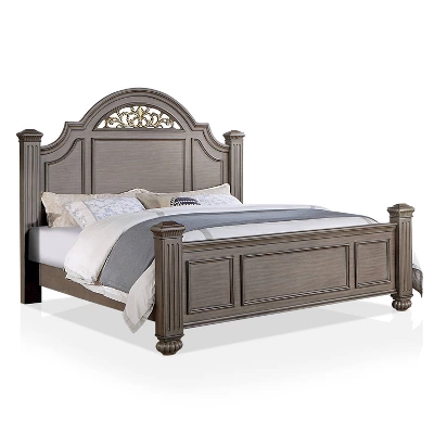 3pc Pennings Traditional Bed Set With 2 Nightstands Gray - HOMES: Inside + Out - Image 7