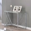 Lille Console Sofa Table With Glass Top Chrome - Coaster
