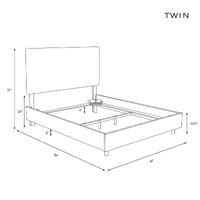 Edwardian Tufted Upholstered Bed - Skyline Furniture - Image 2