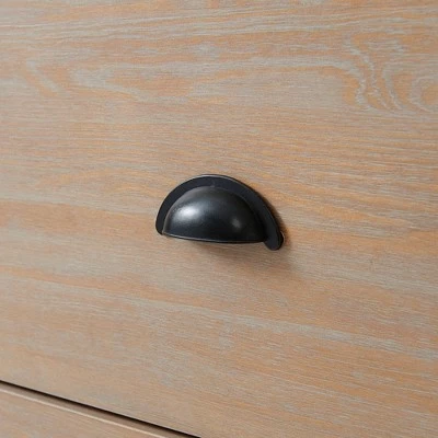 Arden 5 Drawer Wood Chest Light Driftwood - Alaterre Furniture - Image 6