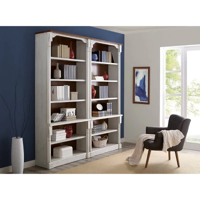 94" Durham Open Bookcase White - Martin Furniture