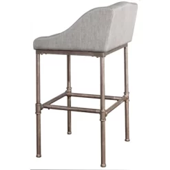30" Dillon Barstool Silver/Gray - Hillsdale Furniture