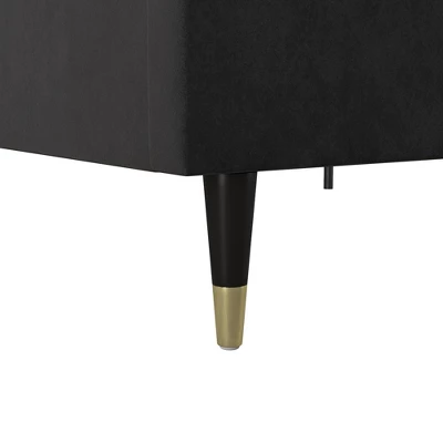 Audrey Velvet Upholstered Bed - Cosmoliving - Image 6