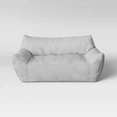 Bean Bag Loveseat Gray - Room Essentials™ - Image 2
