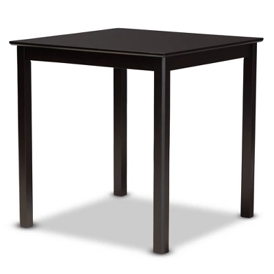 Lanier Wood Pub Counter Height Dining Set Espresso - Baxton Studio - Image 6