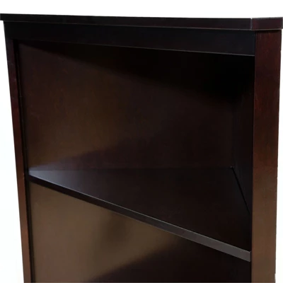Cassidy Multi-Storage Wood Corner Bookshelf In Espresso - Furniture Of America - Image 6