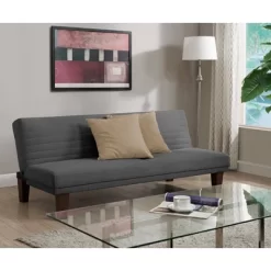 Delia Convertible Futon Sofa Microfiber - Room & Joy