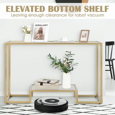 Costway 48'' 2-Tier Console Entryway Behind Couch Table For Living Room Hallway - Image 6