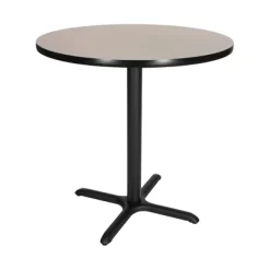 36" Round Composite Core Counter Height Dining Table Laminated With Steel Base - Hampden Furnishings