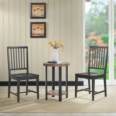 Set Of 2 Vienna Wood Dining Armless Chairs - Alaterre Furniture - Image 12