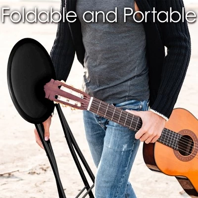 Trademark Home Heavy-Duty 24-Inch Folding Stools With Padded Seats, Black, Set Of 2 - Image 6