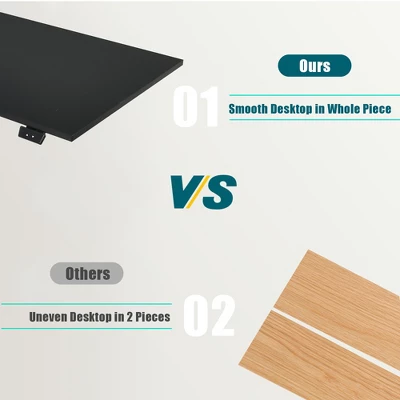 Costway 48'' Electric Sit To Stand Desk Adjustable Standing Workstation W/Control - Image 9