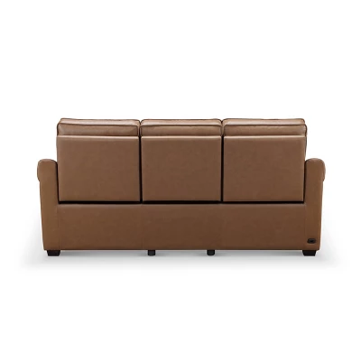 Elliot Leather Power Recliner Sofa Camel - Abbyson Living - Image 3