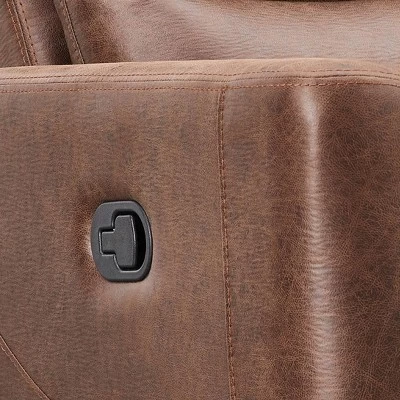 Bernard Fabric Manual Recliner Brown - Abbyson Living - Image 5