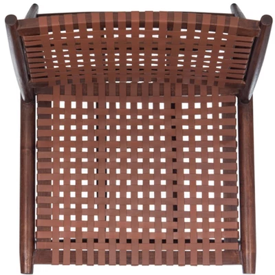 Soleil Leather Woven Accent Chair - Safavieh - Image 6