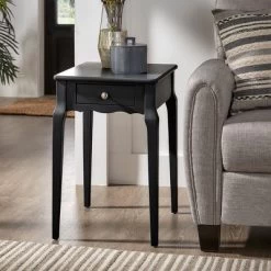 Wallace 1 Drawer Wood Side Table - Inspire Q