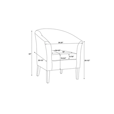 Simon Club Chair - Linon - Image 7