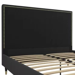 Audrey Velvet Upholstered Bed - Cosmoliving
