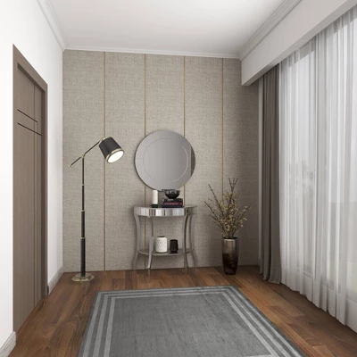 Set Of 2 Glam Fir Console Tables With Mirror White - Olivia & May - Image 17