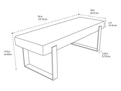 VANT Upholstered Bed Bench - Image 3