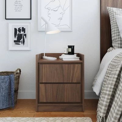 Corsica Swing Door Nightstand Walnut - Eco Dream - Image 5