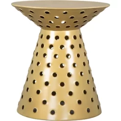 Kian Side Table Iron Gold - ZM Home