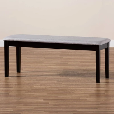 Teresa Fabric Upholstered And Wood Dining Bench - Baxton Studio - Image 5
