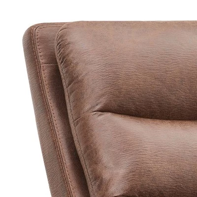 Bernard Fabric Manual Reclining Sofa Brown - Abbyson Living - Image 4