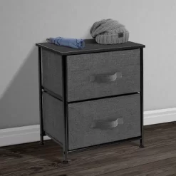 Sorbus Nightstand With Drawers For Home Bedroom Black