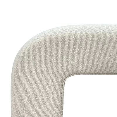 Lily 47" Upholstered Large Bouclé Waterfall Bench Look Storage Bench For Bedroom-The Pop Maison - Image 7