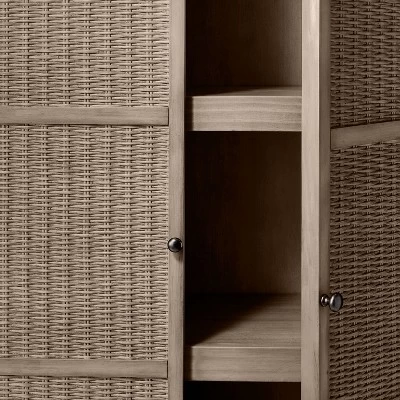Brandeis Woven Cabinet Brown - Threshold™ Designed With Studio McGee - Image 3
