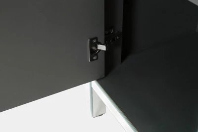 Buck 31.5" W 2 Mirror Trim And Diamond Shape Design Multi-functional Retro Entryway Storage Cabinet With 1 Adjustable Inner Shelf-Maison Boucle - Image 6