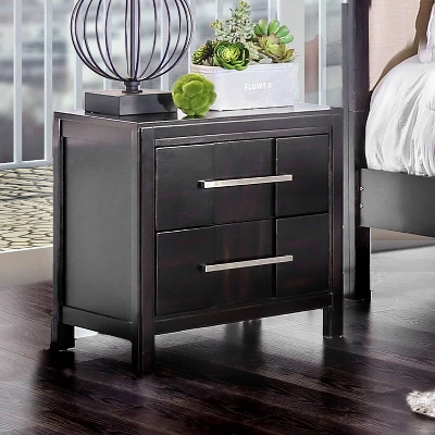 Dendro 2 Drawer Nightstand Espresso - HOMES: Inside + Out - Image 2