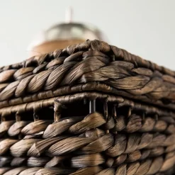 Brunhild Water Hyacinth Cocktail Trunk Table Brown - Aiden Lane