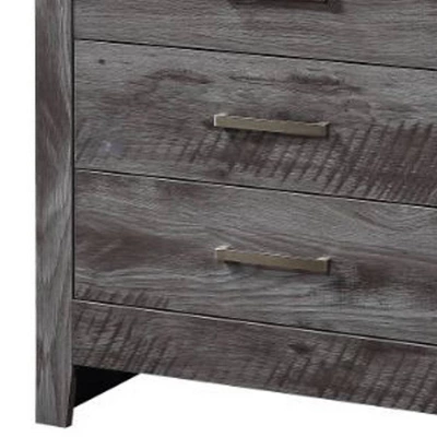 31" Vidalia Bedroom Set Rustic Gray Oak - Acme Furniture - Image 3