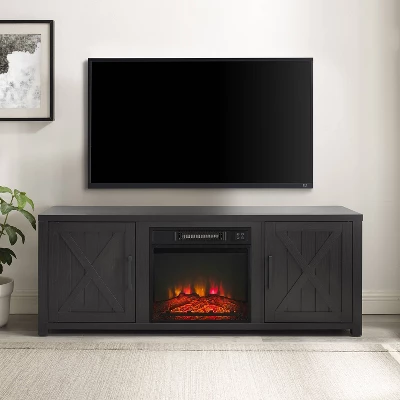 58" Gordon Low Profile TV Stand For TVs Up To 65" With Fireplace - Crosley - Image 2