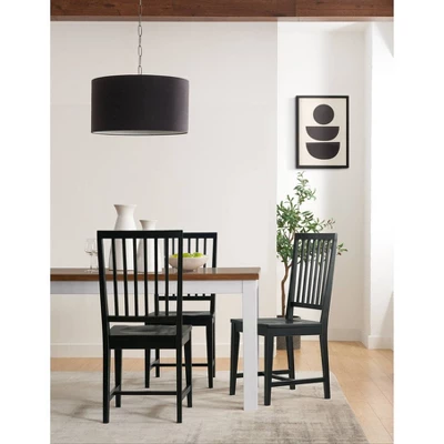 Set Of 2 Vienna Wood Dining Armless Chairs - Alaterre Furniture - Image 13