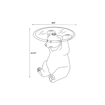 Bellamy Side Table Dark Brown - Powell Company - Image 7