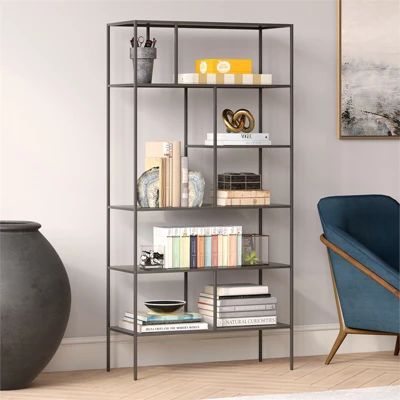 Gunmetal Gray Bookcase - Henn&Hart - Image 3
