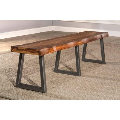 Emerson Bench Brown - Hillsdale Furniture - Image 2