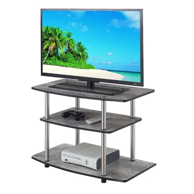 Designs2Go 3 Tier TV Stand For TVs Up To 32" - Breighton Home - Image 2